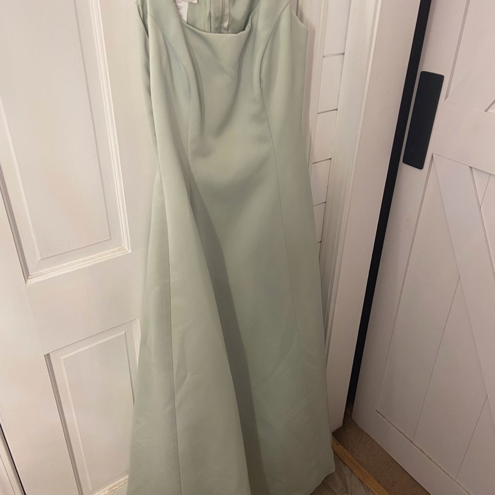 Elegant Sage Green Evening Gown